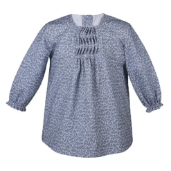 Kleid Gemustert In Blau