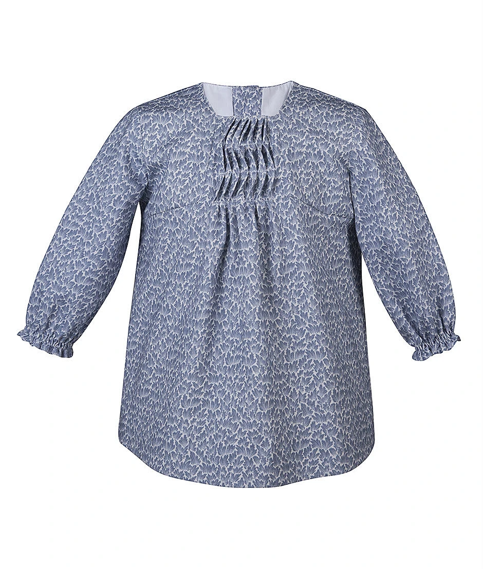 Kleid Gemustert In Blau 3 Kleid Gemustert In Blau