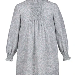 Kleid Gemustert In Hellturquoise