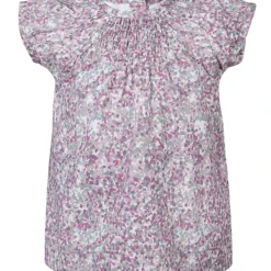 Kleid Gemustert In Rosa/Grau