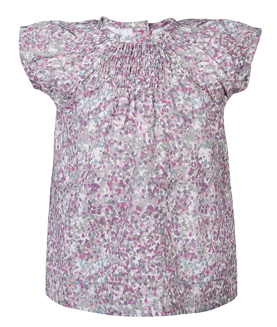 Kleid Gemustert In Rosa/Grau 3 Kleid Gemustert In Rosa/Grau