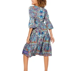 Kleid In Türkis/ Lila -Günstiges Moden Zauber Geschäft aller simplement kleid in turkis lila 1