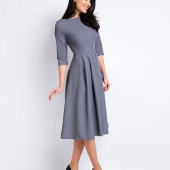 Kleid In Grau -Günstiges Moden Zauber Geschäft awama kleid in grau 2