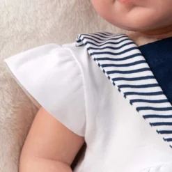 3tlg Set Kleid + Hose + Mütze Lieblingsstücke Kleider In Weiß Navy 15 3tlg Set Kleid + Hose + Mütze Lieblingsstücke Kleider In Weiß Navy -Günstiges Moden Zauber Geschäft baby sweets 3tlg set kleid hose mutze lieblingsstucke kleider in weiss navy 5 scaled