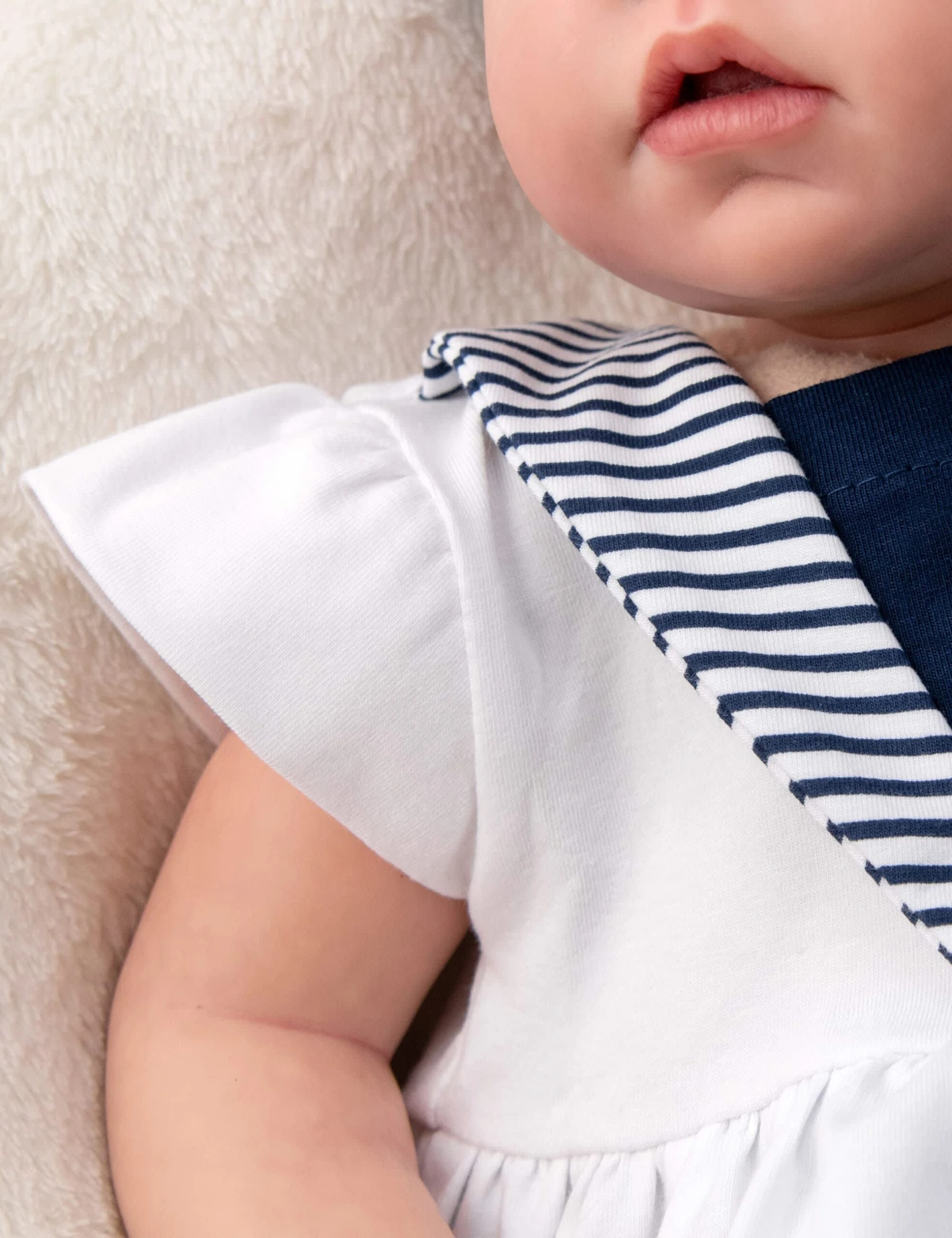 3tlg Set Kleid + Hose + Mütze Lieblingsstücke Kleider In Weiß Navy 8 3tlg Set Kleid + Hose + Mütze Lieblingsstücke Kleider In Weiß Navy – Bild 6