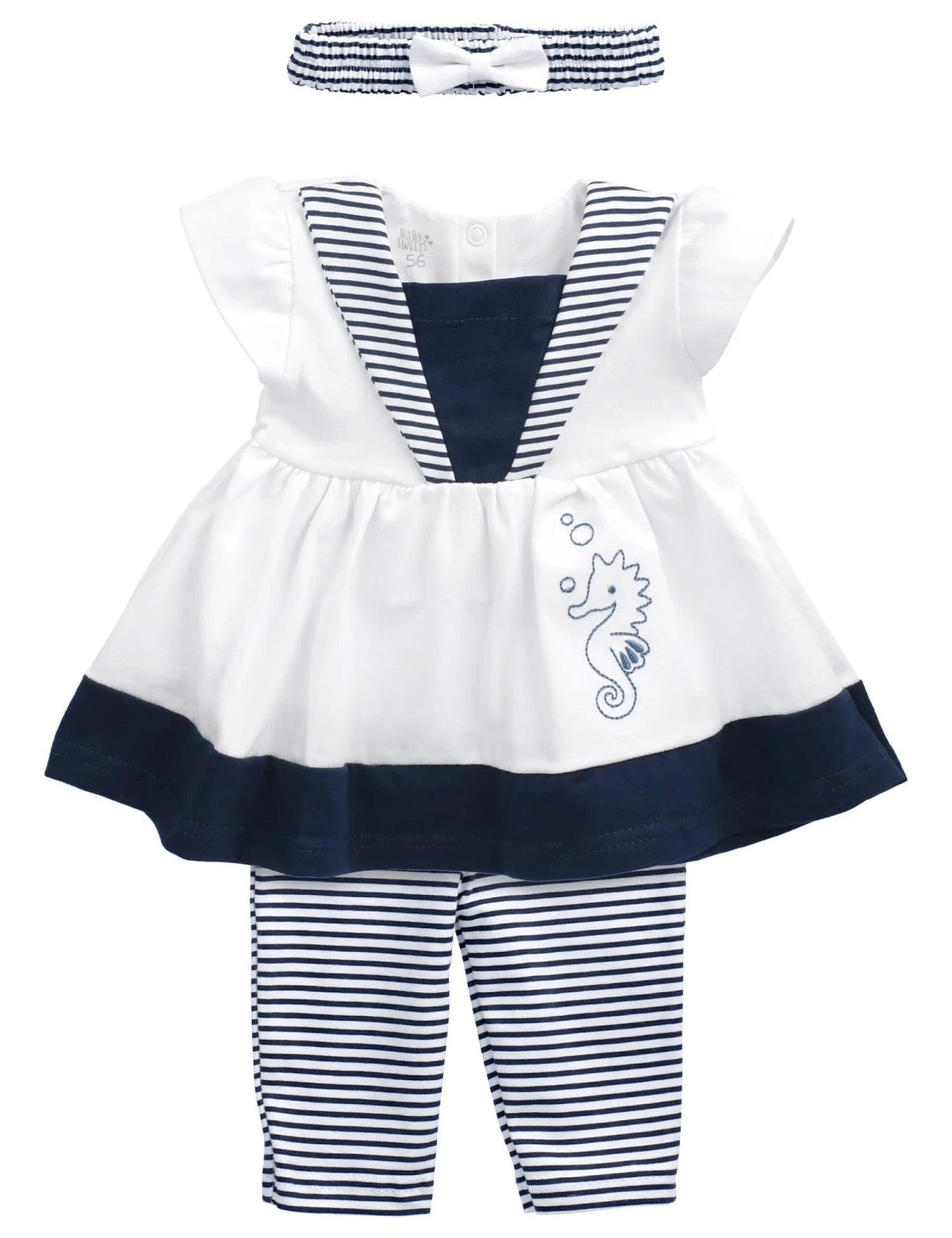 3tlg Set Kleid + Hose + Mütze Lieblingsstücke Kleider In Weiß Navy 3 3tlg Set Kleid + Hose + Mütze Lieblingsstücke Kleider In Weiß Navy