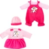 Kleider Für Puppen 42-46 Cm: 4-tlg. - Latzhose, Oberteil, Mütze, Kleid,... -Günstiges Moden Zauber Geschäft bayer design kleider fur puppen 42 46 cm 4 tlg latzhose oberteil mutze kleid