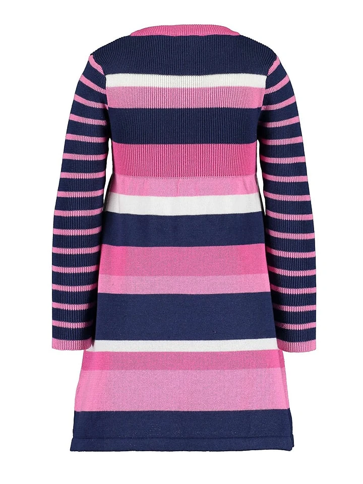 Blue Seven Kleid In Pink/ Dunkelblau 4 Blue Seven Kleid In Pink/ Dunkelblau – Bild 2