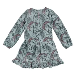 Kleid "Alloverdruck" In Grün -Günstiges Moden Zauber Geschäft bondi kleid alloverdruck in grun 1