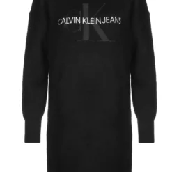 Calvin Klein Jeans Kleid Monogramm In Black