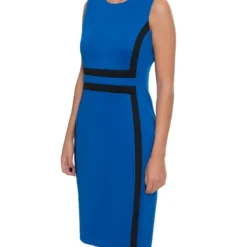 Calvin Klein Kleid In Blau/ Schwarz -Günstiges Moden Zauber Geschäft calvin klein kleid in blau schwarz 1