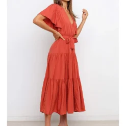 Kleid In Hellrot 8 Kleid In Hellrot -Günstiges Moden Zauber Geschäft coconut sunwear kleid in hellrot 2