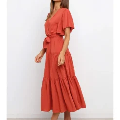 Kleid In Hellrot 9 Kleid In Hellrot -Günstiges Moden Zauber Geschäft coconut sunwear kleid in hellrot 3