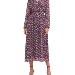 Comma Kleid In Lila/ Pink