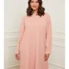 Kleid In Rosa -Günstiges Moden Zauber Geschäft curvy lady kleid in rosa