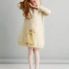 Kleid "Cat" In Beige -Günstiges Moden Zauber Geschäft denokids kleid cat in beige