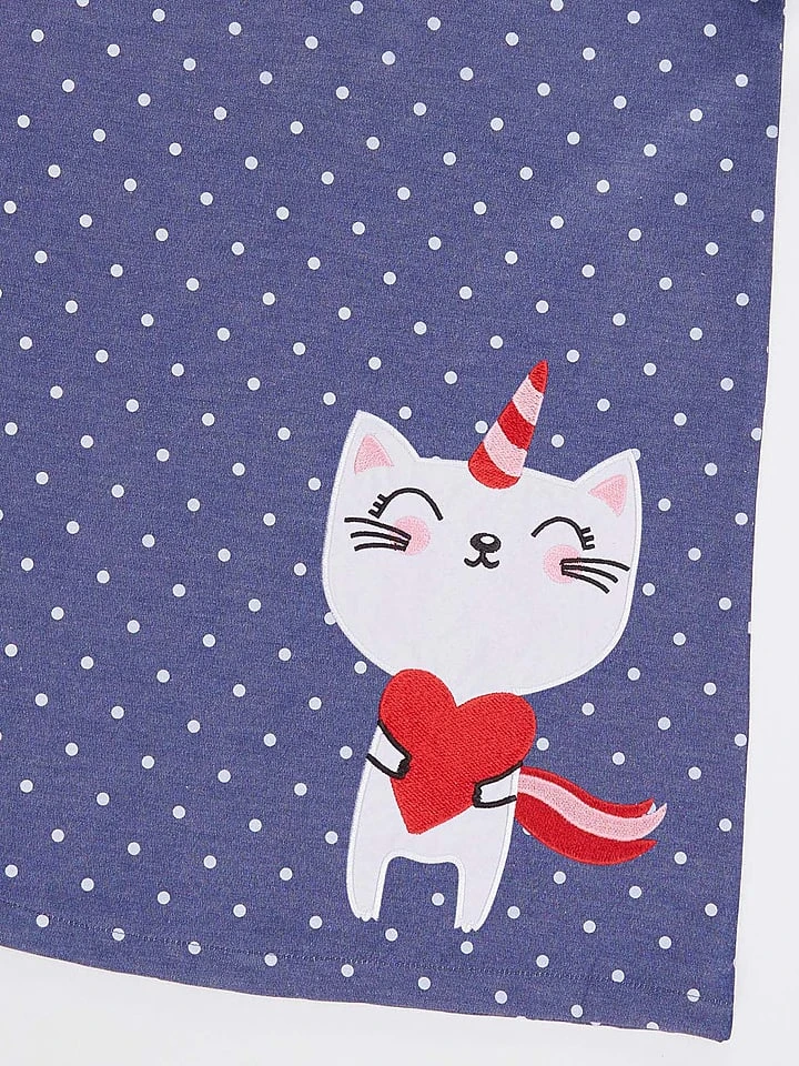 Kleid "Catcorn" In Blau 6 Kleid "Catcorn" In Blau – Bild 4