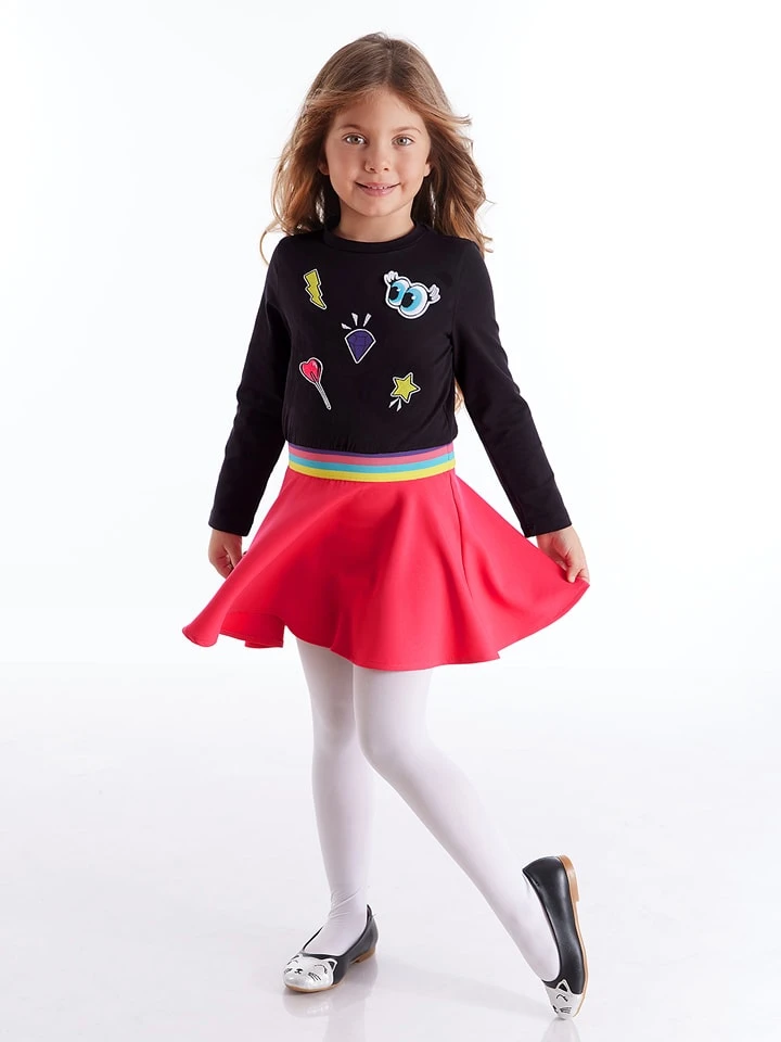 Kleid "Emoji" In Schwarz/ Rot 3 Kleid "Emoji" In Schwarz/ Rot