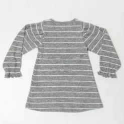 Kleid "Gazelle&Butterfly" In Grau/ Weiß -Günstiges Moden Zauber Geschäft denokids kleid gazelleandbutterfly in grau weiss 3