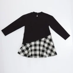 Kleid "Kitten" In Schwarz/ Weiß -Günstiges Moden Zauber Geschäft denokids kleid kitten in schwarz weiss 2