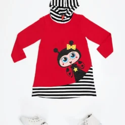 Kleid "Ladybug" In Rot -Günstiges Moden Zauber Geschäft denokids kleid ladybug in rot 2