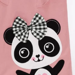 Kleid "Panda" In Rosa -Günstiges Moden Zauber Geschäft denokids kleid panda in rosa 3