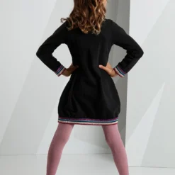 Kleid "Popcorn" In Schwarz -Günstiges Moden Zauber Geschäft denokids kleid popcorn in schwarz 3