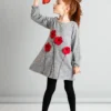 Kleid "Poppy" In Grau -Günstiges Moden Zauber Geschäft denokids kleid poppy in grau