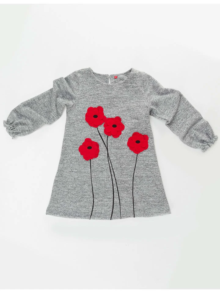 Kleid "Poppy" In Grau 5 Kleid "Poppy" In Grau – Bild 3