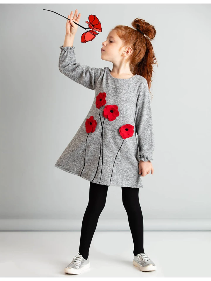 Kleid "Poppy" In Grau 3 Kleid "Poppy" In Grau