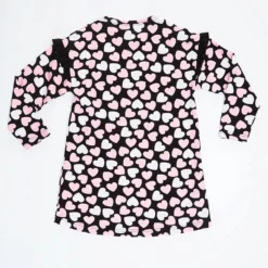 Kleid "Silver Cat" In Schwarz/ Weiß/ Rosa -Günstiges Moden Zauber Geschäft denokids kleid silver cat in schwarz weiss rosa 2