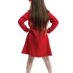 Kleid "Twin Deers" In Rot -Günstiges Moden Zauber Geschäft denokids kleid twin deers in rot 1