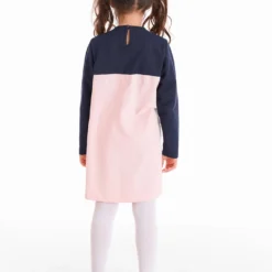 Kleid "Uni-cat" In Dunkelblau/ Rosa -Günstiges Moden Zauber Geschäft denokids kleid uni cat in dunkelblau rosa 5