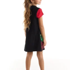 Kleid "Zebra" In Schwarz -Günstiges Moden Zauber Geschäft denokids kleid zebra in schwarz 1