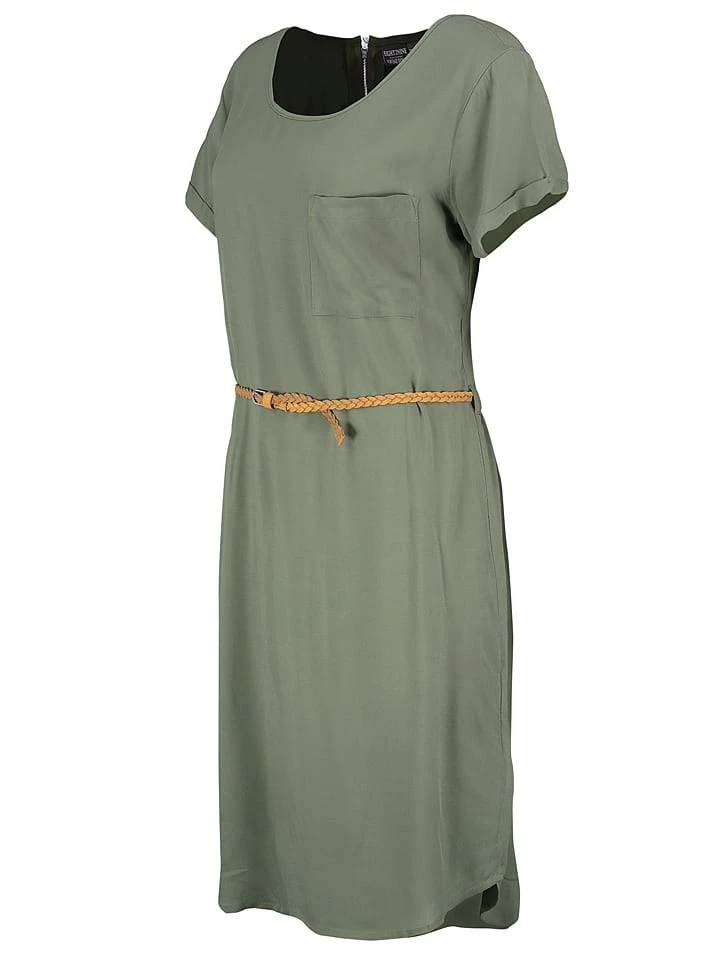 Kleid In Oliv 4 Kleid In Oliv – Bild 2