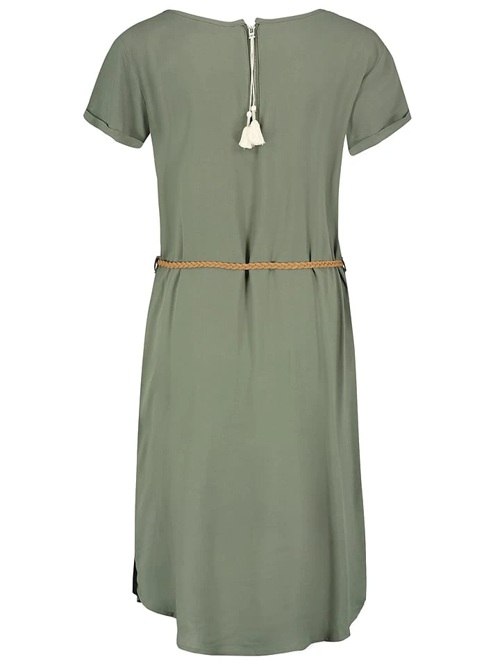 Kleid In Oliv 5 Kleid In Oliv – Bild 3