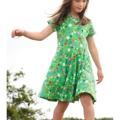 Frugi Kleid In Grün -Günstiges Moden Zauber Geschäft frugi kleid in grun 2