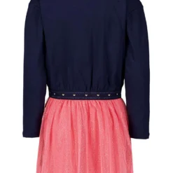 Garcia Kleid In Dunkelblau/ Pink -Günstiges Moden Zauber Geschäft garcia kleid in dunkelblau pink 1