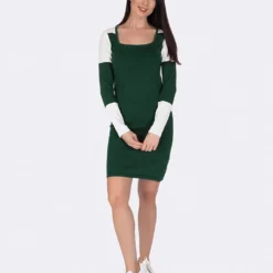 Kleid In Dunkelgrün -Günstiges Moden Zauber Geschäft giorgio di mare kleid in dunkelgrun 3