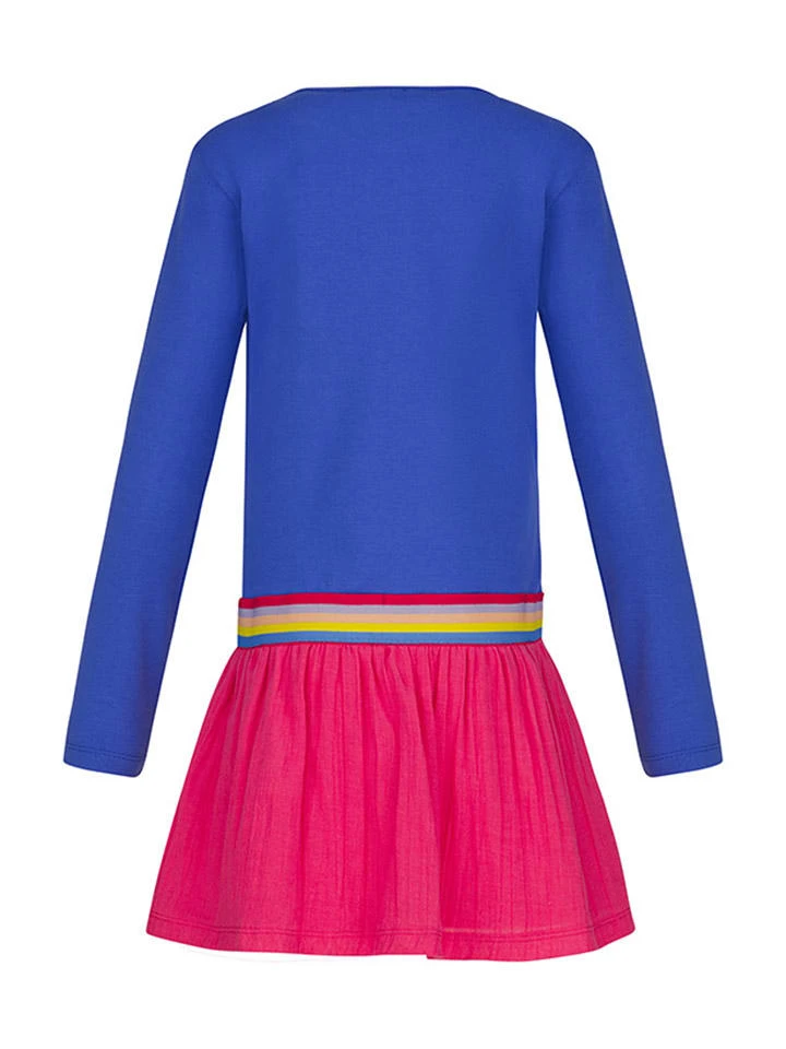 Kleid In Blau/ Pink 4 Kleid In Blau/ Pink – Bild 2