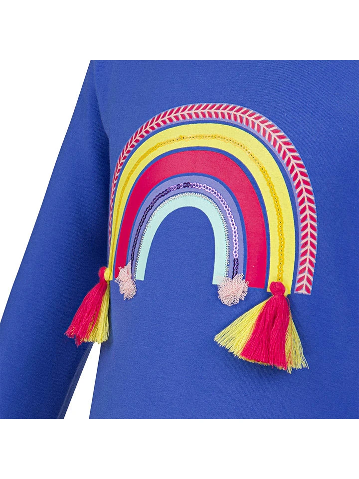 Kleid In Blau/ Pink 5 Kleid In Blau/ Pink – Bild 3