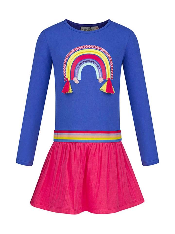 Kleid In Blau/ Pink 3 Kleid In Blau/ Pink