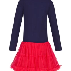 Kleid In Dunkelblau/ Rot -Günstiges Moden Zauber Geschäft happy girls by eisend kleid in dunkelblau rot 1
