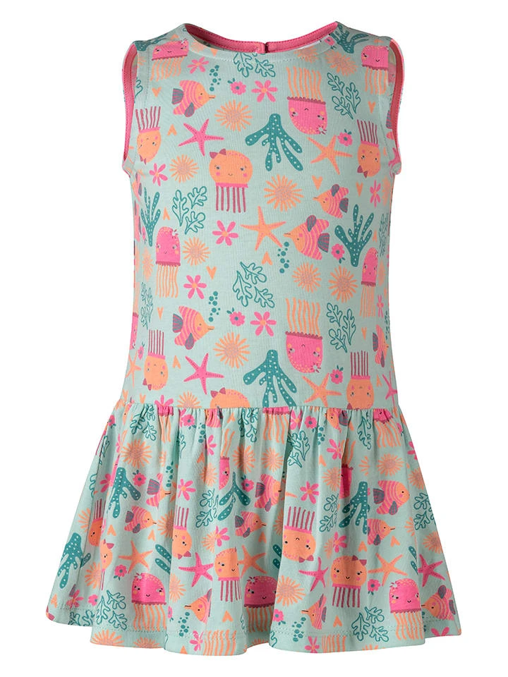 Kleid In Hellblau/ Bunt 3 Kleid In Hellblau/ Bunt