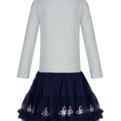 Kleid In Hellgrau/ Dunkelblau 6 Kleid In Hellgrau/ Dunkelblau -Günstiges Moden Zauber Geschäft happy girls by eisend kleid in hellgrau dunkelblau 1