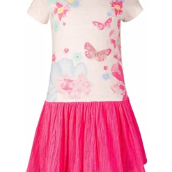 Kleid In Pink/ Beige