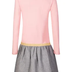 Kleid In Rosa/ Grau -Günstiges Moden Zauber Geschäft happy girls by eisend kleid in rosa grau 1