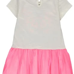 Kleid In Weiß/ Pink -Günstiges Moden Zauber Geschäft happy girls by eisend kleid in weiss pink 1