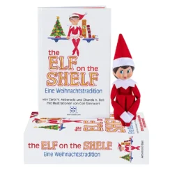 2tlg. Set: Buch "The Elf On The Shelf" Mit Elf & Kleid - Ab 3 Jahren -Günstiges Moden Zauber Geschäft hcm 2tlg set buch the elf on the shelf mit elf and kleid ab 3 jahren 1
