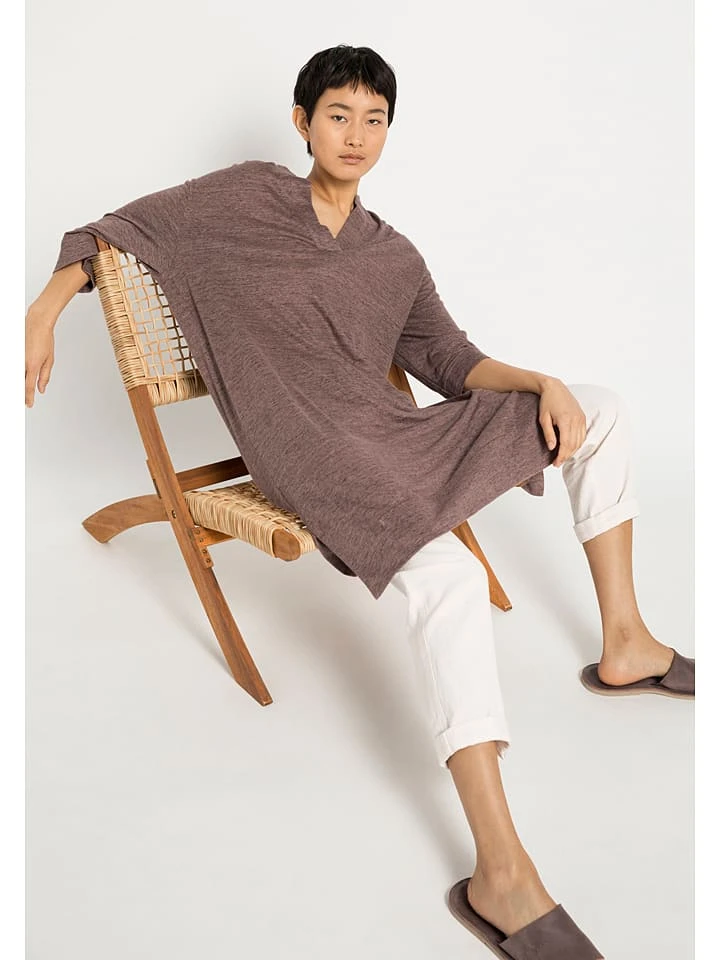 Leinen-Kleid In Dunkelbraun 4 Leinen-Kleid In Dunkelbraun – Bild 2